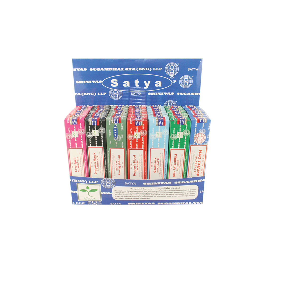 Incense Sticks Assorted Display - Satya Nag Champa (42)
