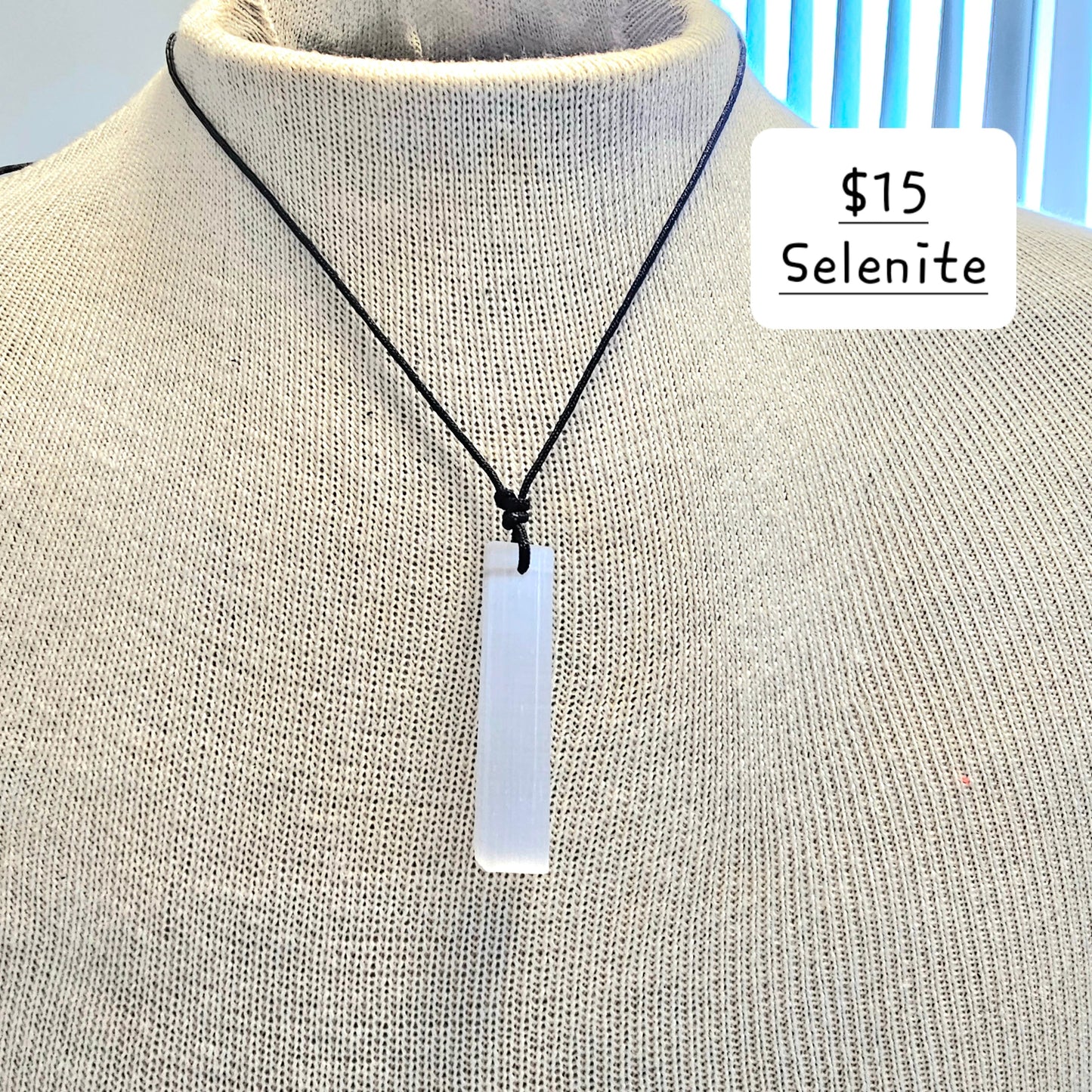 Adjustable Selenite Necklace