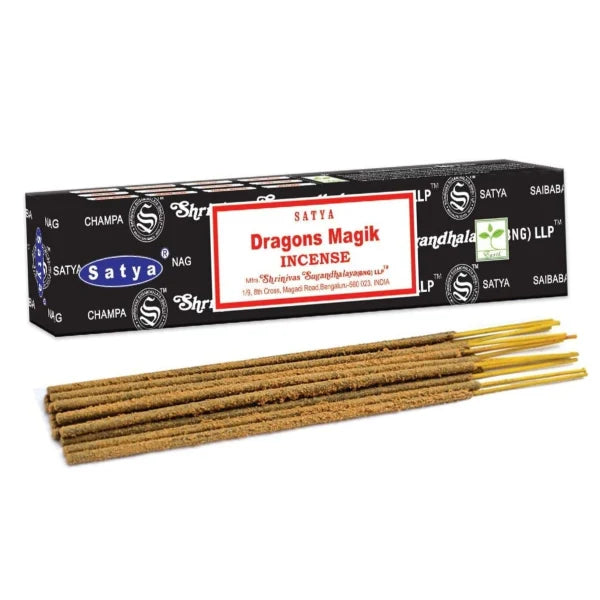 Satya - Various Incense (Love Spell, Dragon’s Magik, Attract Money, Good Luck, Dragon’s Blood, 60’s Patchouli, Nag Champa)