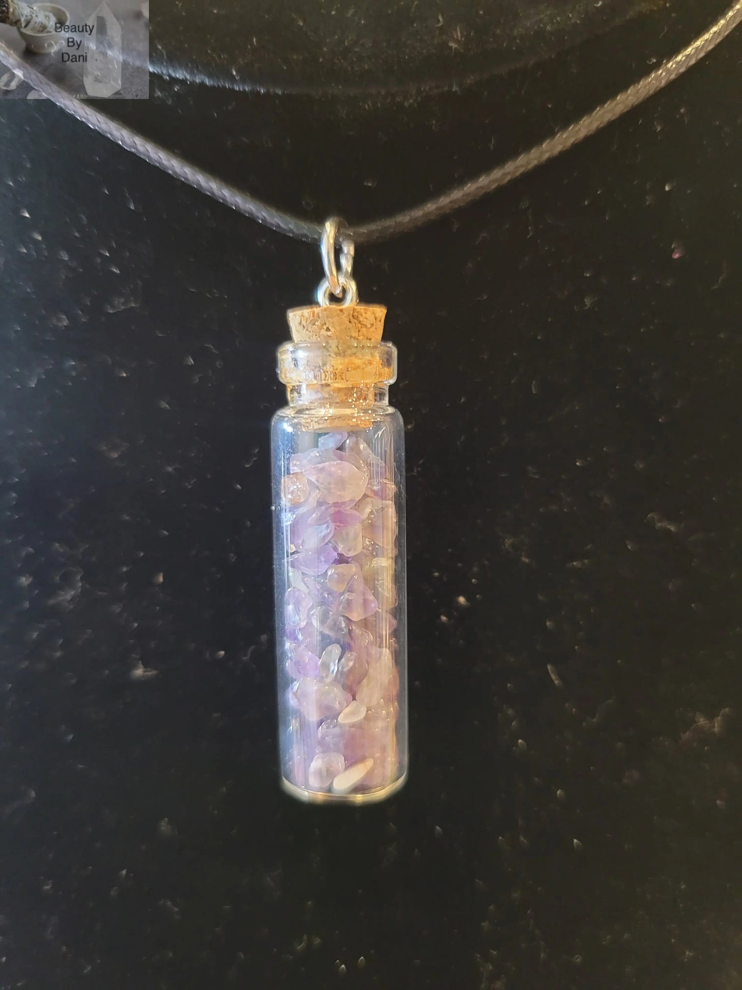 Amethyst in a Bottle Necklace