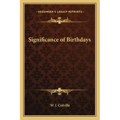 Significance of Birthdays