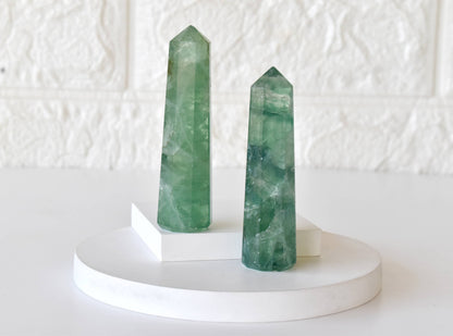 Obelisk | Green Fluorite | Crystal Tower | Crystal Point