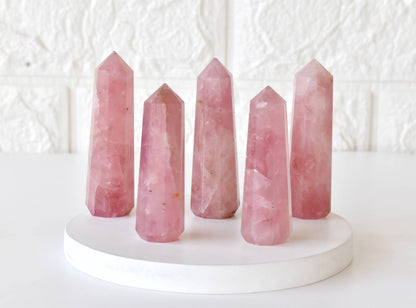 Healing Obelisk| Rose Quartz | Crystal Tower | Crystal Point