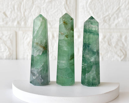 Obelisk | Green Fluorite | Crystal Tower | Crystal Point