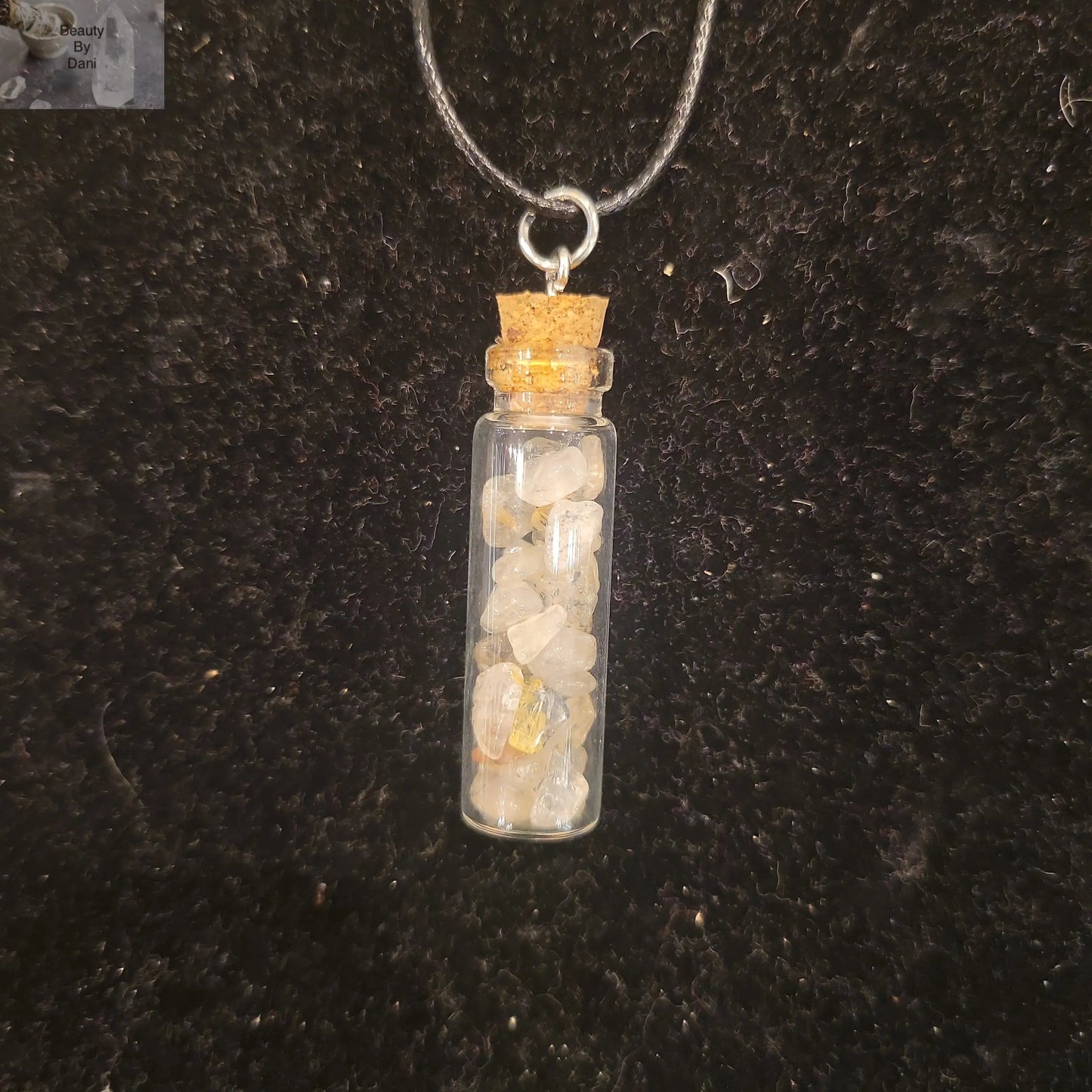 Rutilated Quartz Pendant Necklace