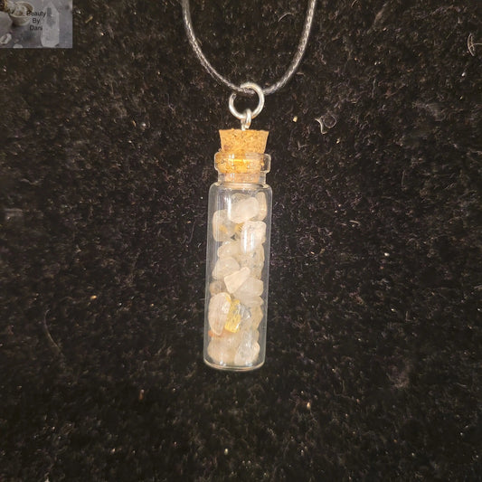 Rutilated Quartz Pendant Necklace