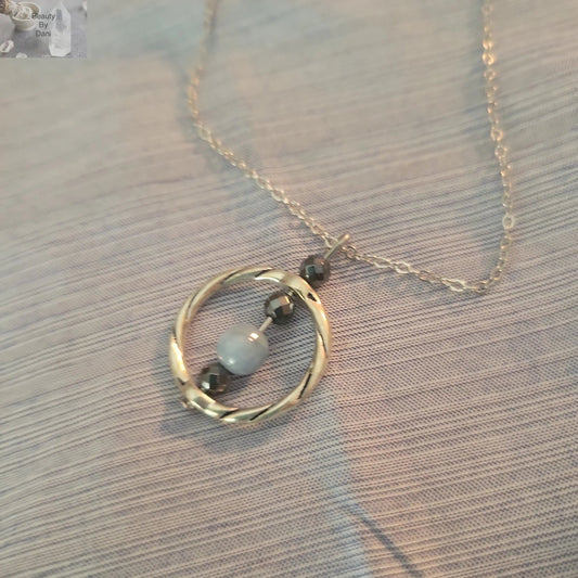 Blue Quartz Necklace - Elegant Gemstone Jewelry