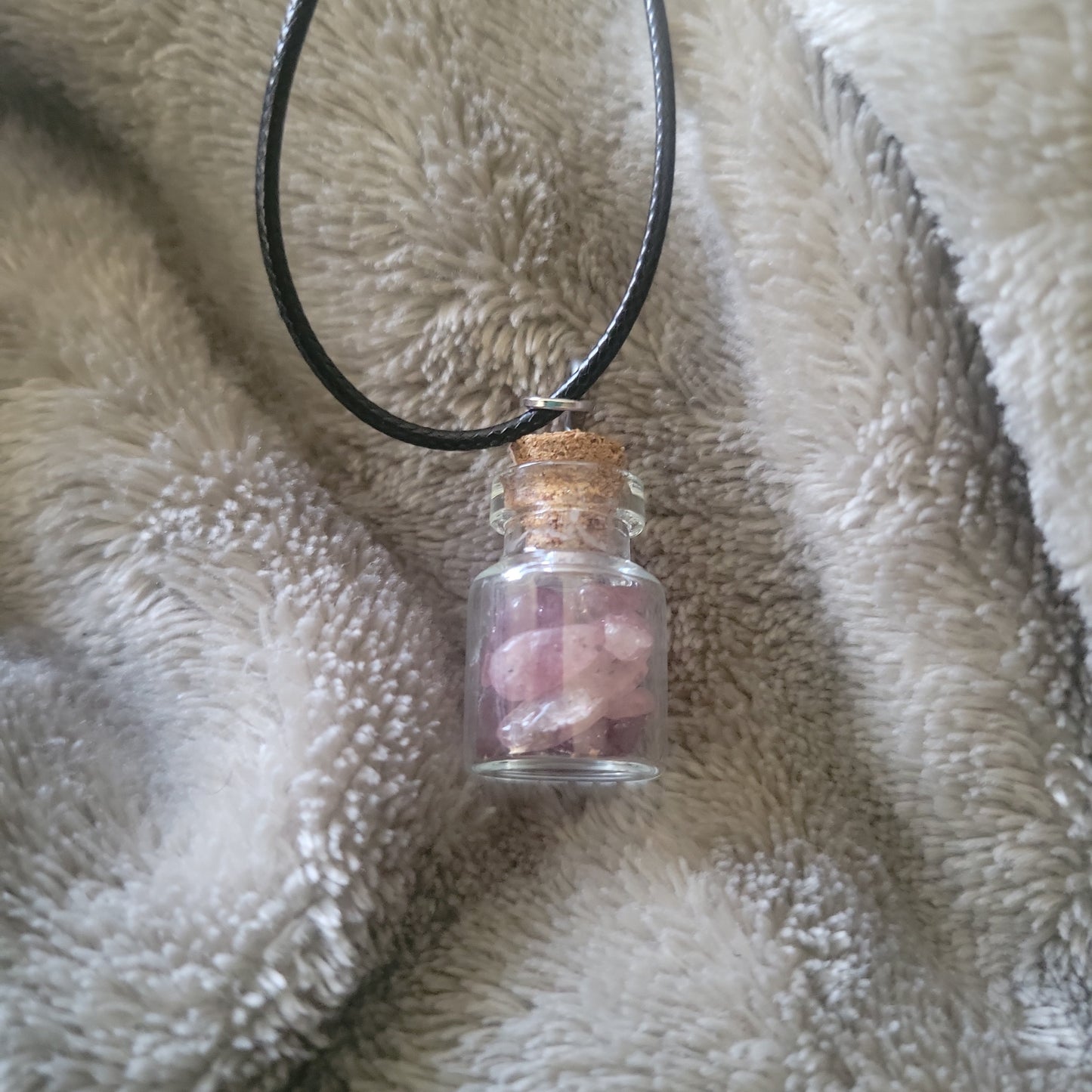 Strawberry Quartz Pendant Necklace