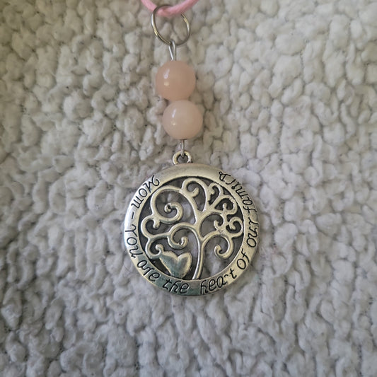 Pink Aventurine Tree Necklace