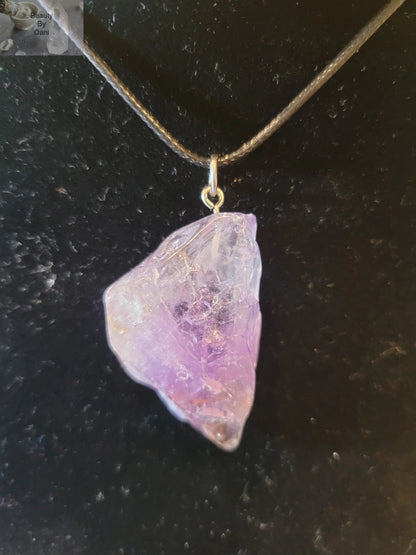 Natural Amethyst Crystal Necklace