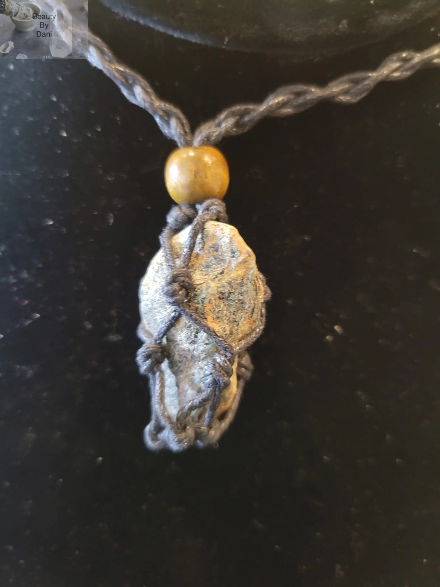Adjustable Amethyst Crochet Necklace