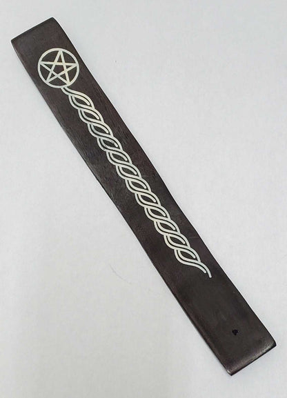 Black Pentacle Incense Burner - 10" Stick
