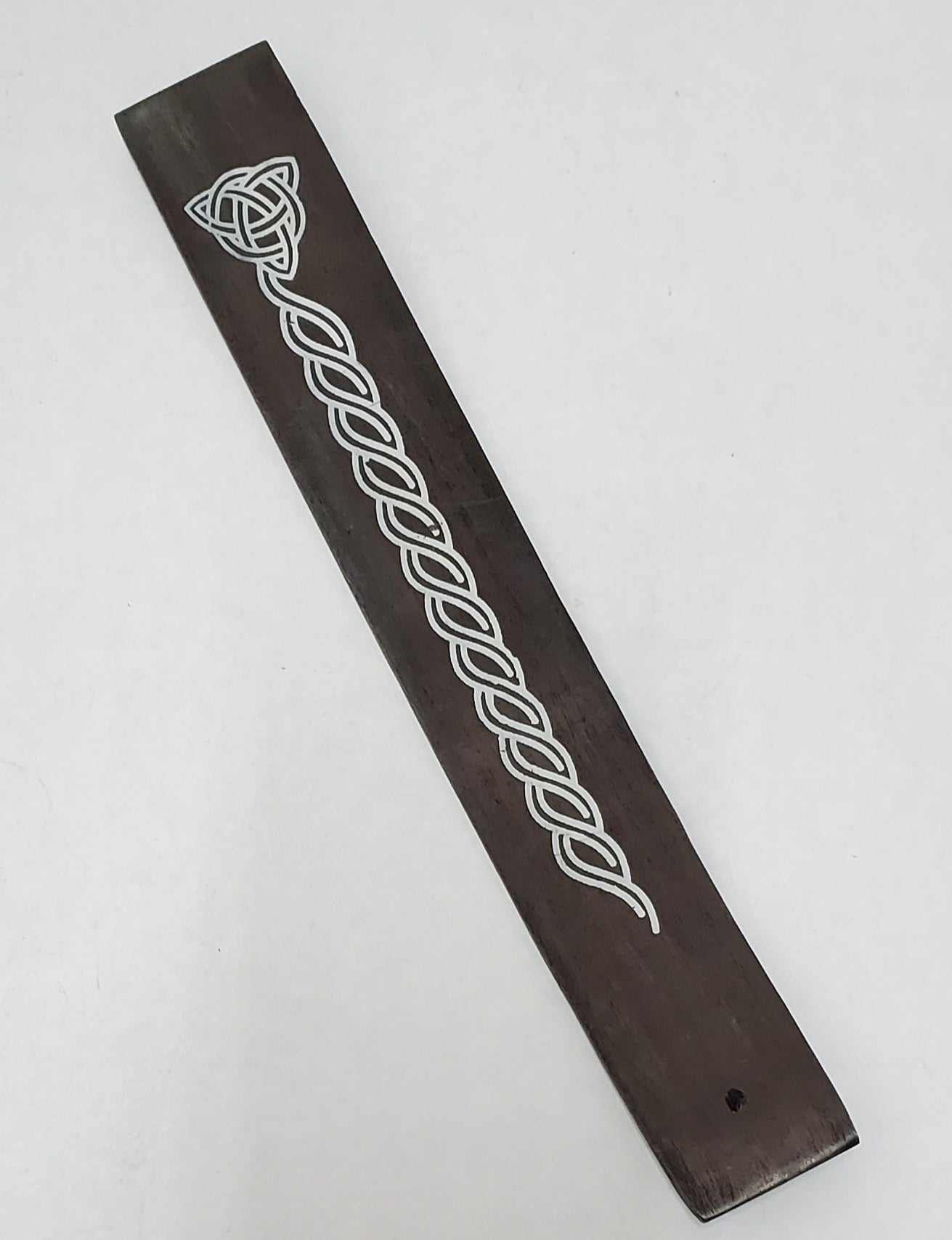 Black Triquetra Incense Burner - 10" Stick