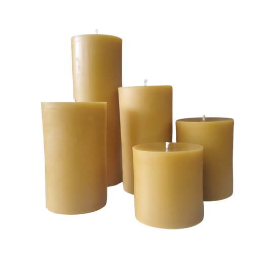 Beeswax Pillar Candles