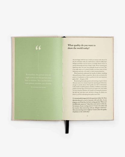 The Three Question Journal - Green