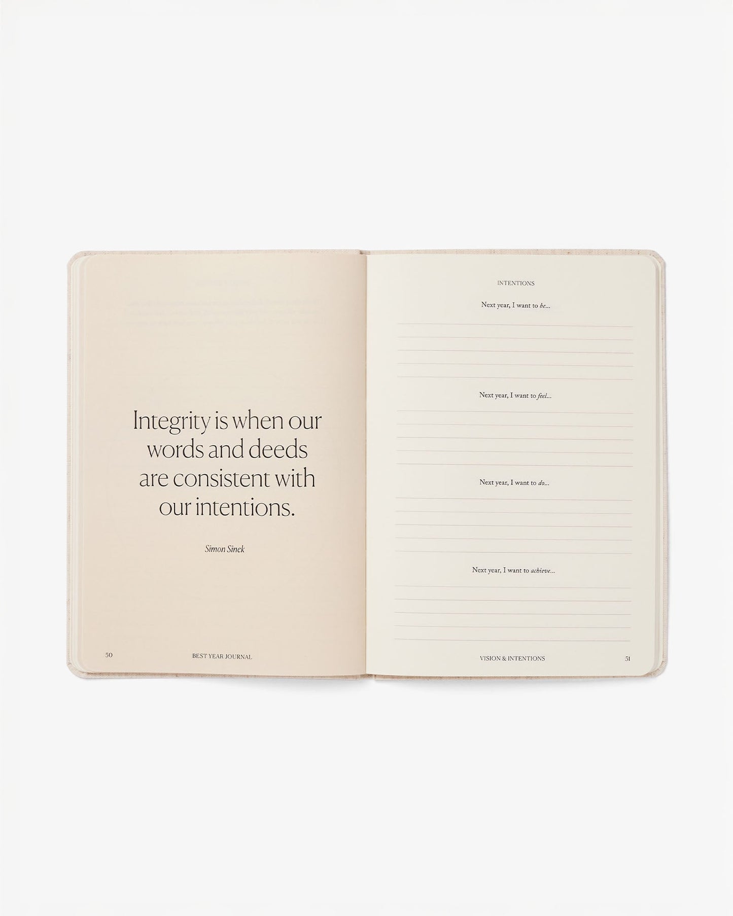 Best Year Journal Essential - Oat