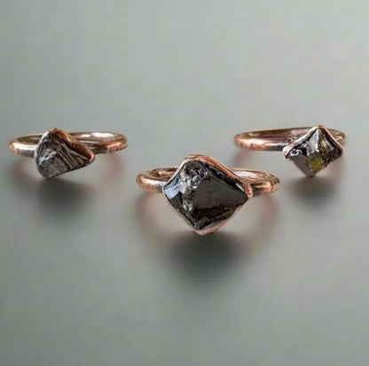 Elite Shungite Ring Handcrafted Copper Talisman For Daily Grounding