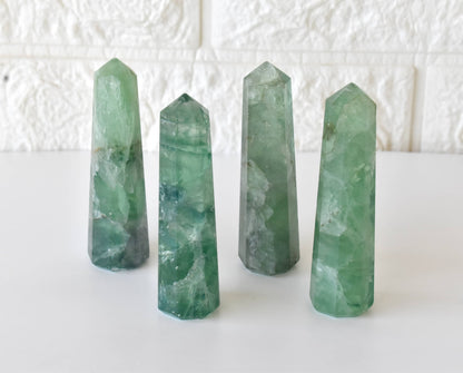 Obelisk | Green Fluorite | Crystal Tower | Crystal Point