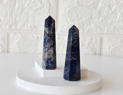 Healing Obelisk | Sodalite | Crystal Tower | Crystal Point