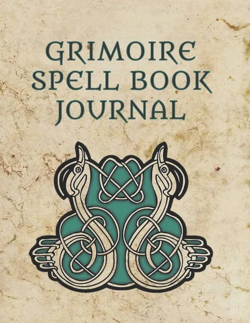 Grimoire Spell Book Journal: Large Grimoire Medieval Witchcraft Spells And Book Of Shadows Record Gift Celtic - Paperback
