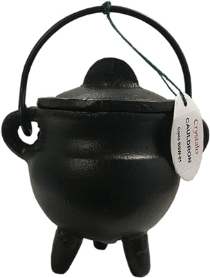 Crystalo - Cast Iron Cauldron with Lid Plain - BSW-86
