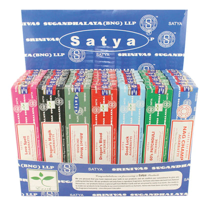 Satya - Various Incense (Love Spell, Dragon’s Magik, Attract Money, Good Luck, Dragon’s Blood, 60’s Patchouli, Nag Champa)