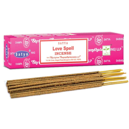 Satya - Various Incense (Love Spell, Dragon’s Magik, Attract Money, Good Luck, Dragon’s Blood, 60’s Patchouli, Nag Champa)