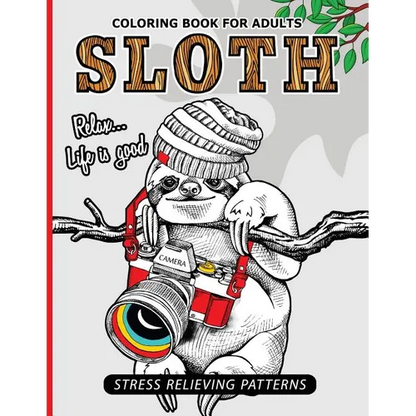 Sloth Coloring Book for Adults: An Adult Coloing Book of Sloth Adult Coloing Pages with Intricate Patterns (Animal Coloring Books for Adults) - Paperback