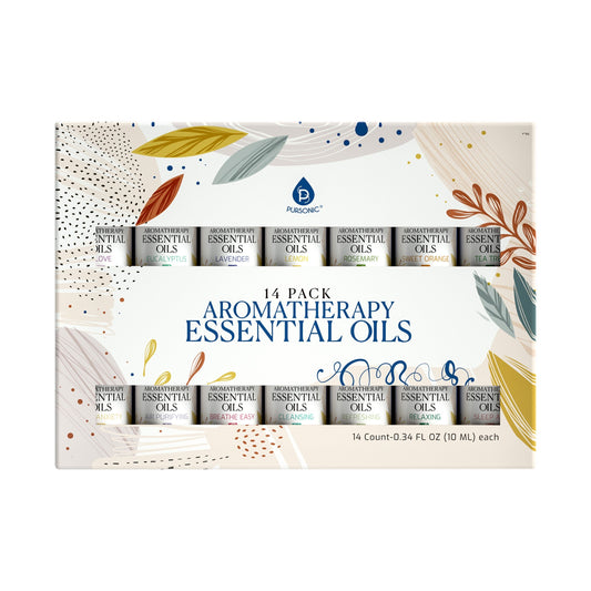 Pursonic 14 pack aromatherapy essential oil gift set. by Pursonic
