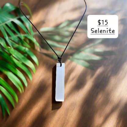 Adjustable Selenite Necklace