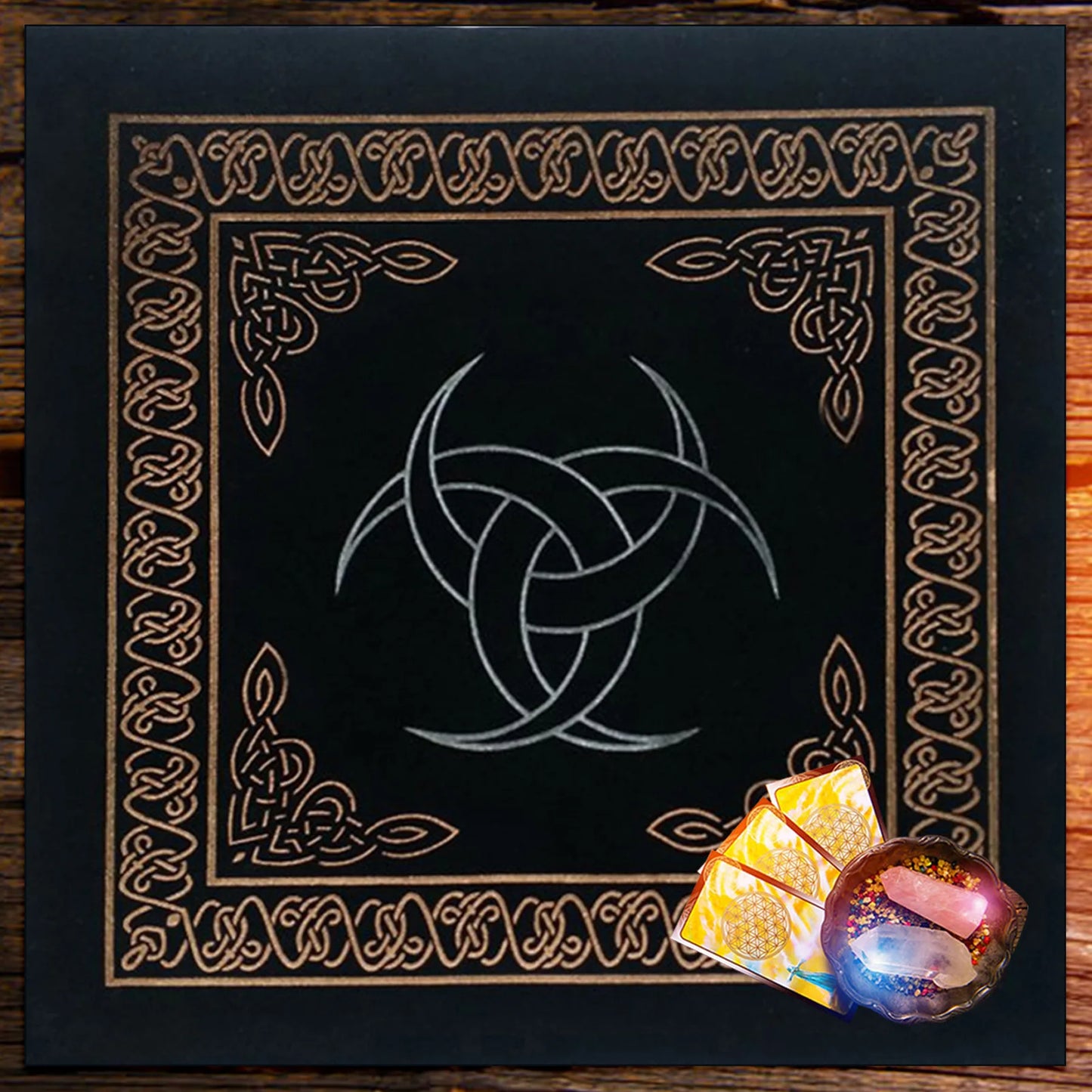 50X50cm Constellations Tarot Card Tablecloth Velvet Divination Altar Cloth Board Games Oracle Card Pad Runes Witchcraft Supplies