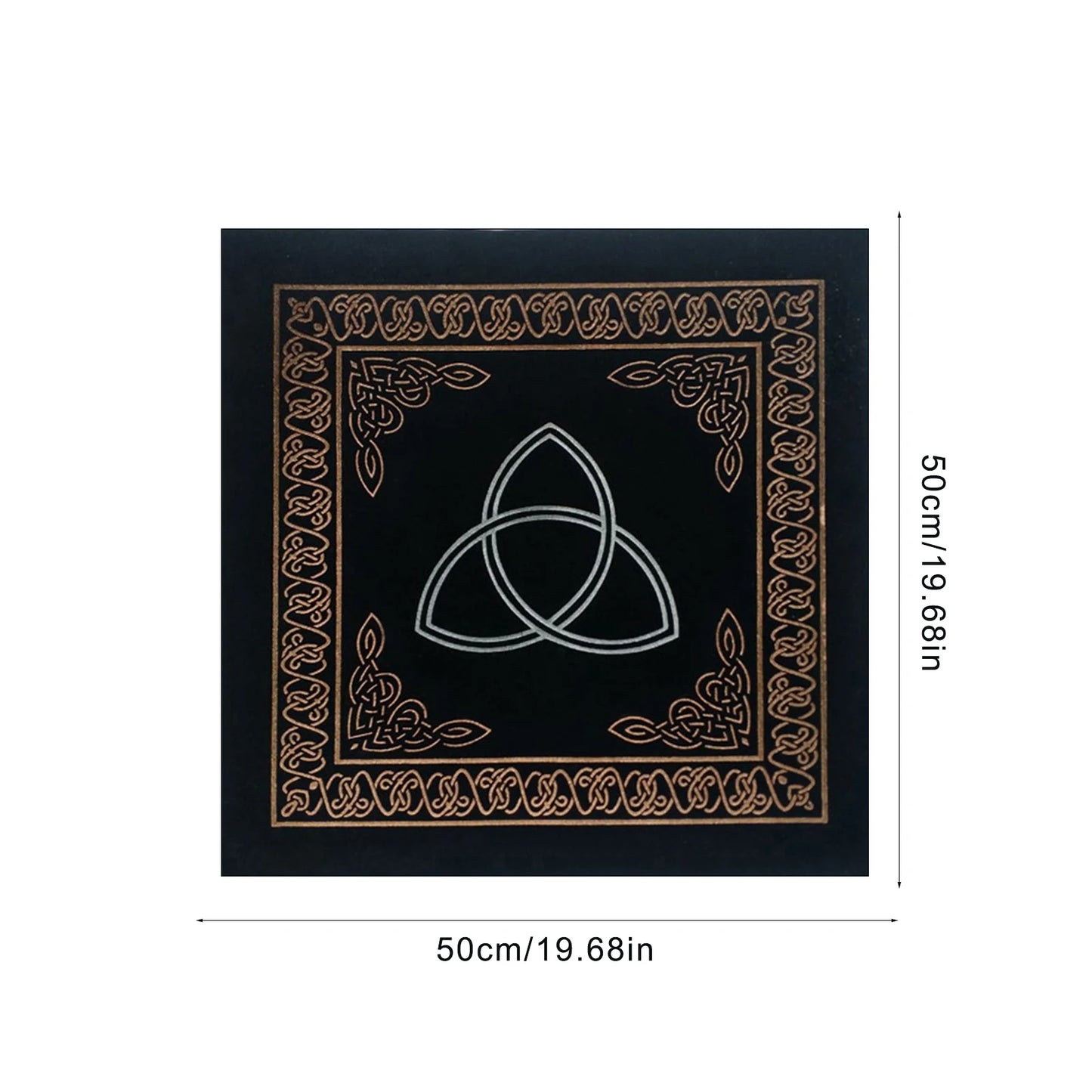 50X50cm Constellations Tarot Card Tablecloth Velvet Divination Altar Cloth Board Games Oracle Card Pad Runes Witchcraft Supplies