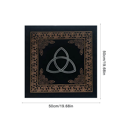 50X50cm Constellations Tarot Card Tablecloth Velvet Divination Altar Cloth Board Games Oracle Card Pad Runes Witchcraft Supplies