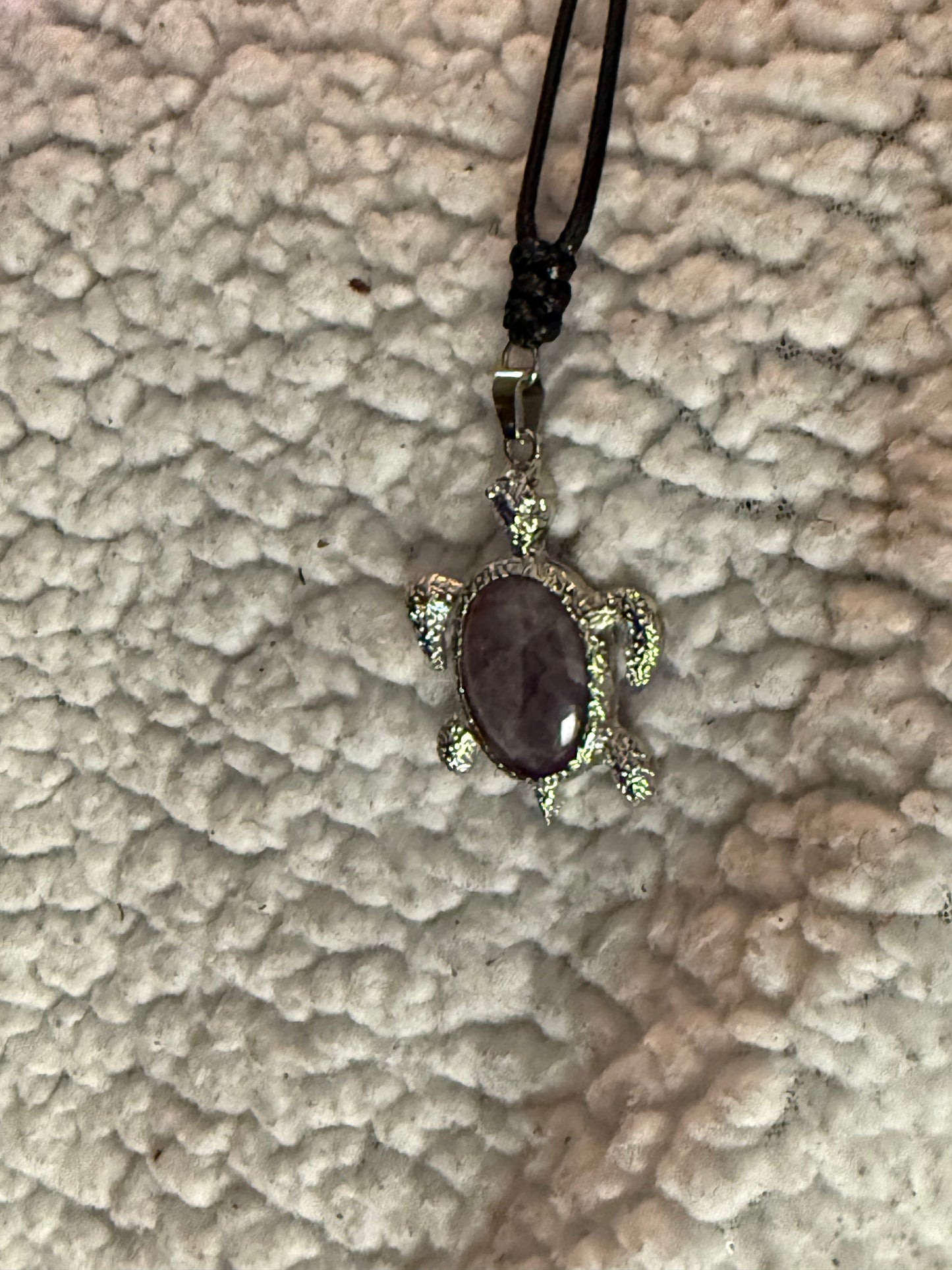 Adjustable Amethyst Pendant Necklace