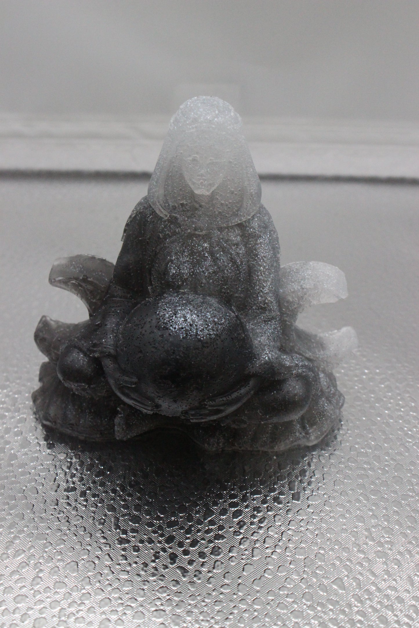 Triple Moon Goddess Handmade Resin Statue for Altar Decor