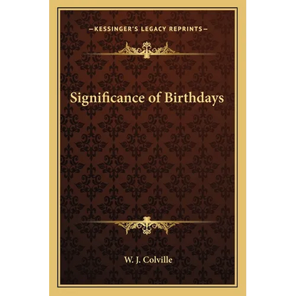 Significance of Birthdays