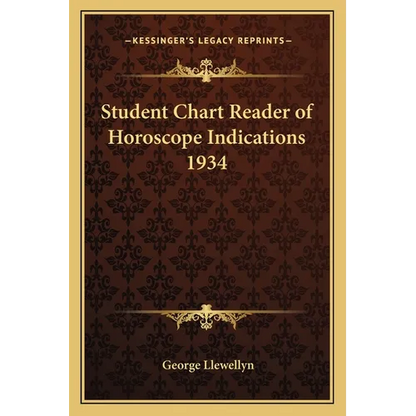 Student Chart Reader of Horoscope Indications 1934