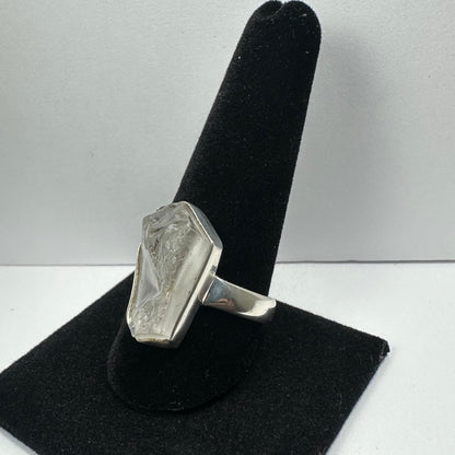 Natural Rough Quartz Ring
