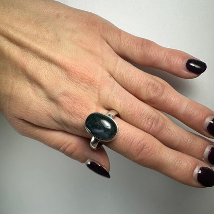 Moss Agate Ring