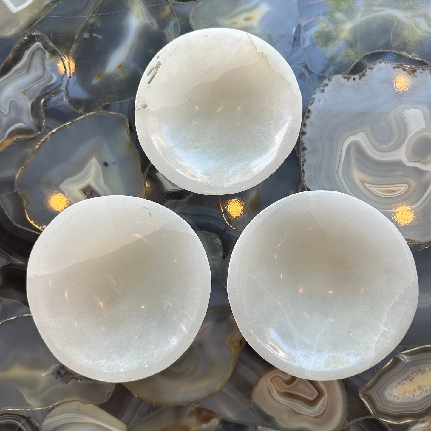 Selenite Bowl 6"