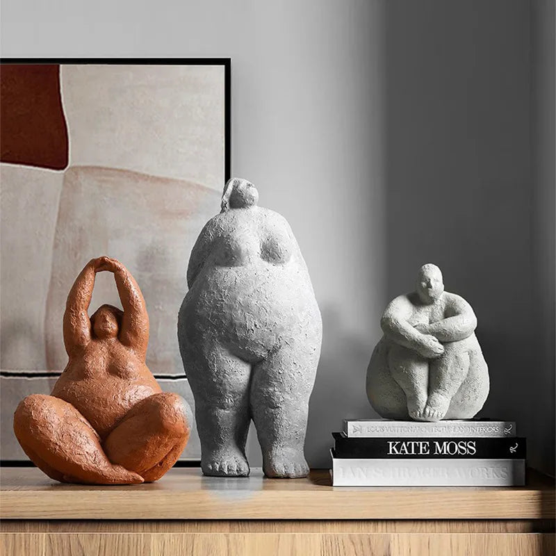 DecorBites™ Dreaming Yoga Women Figure Statue for Home Decor and Garden Shelf