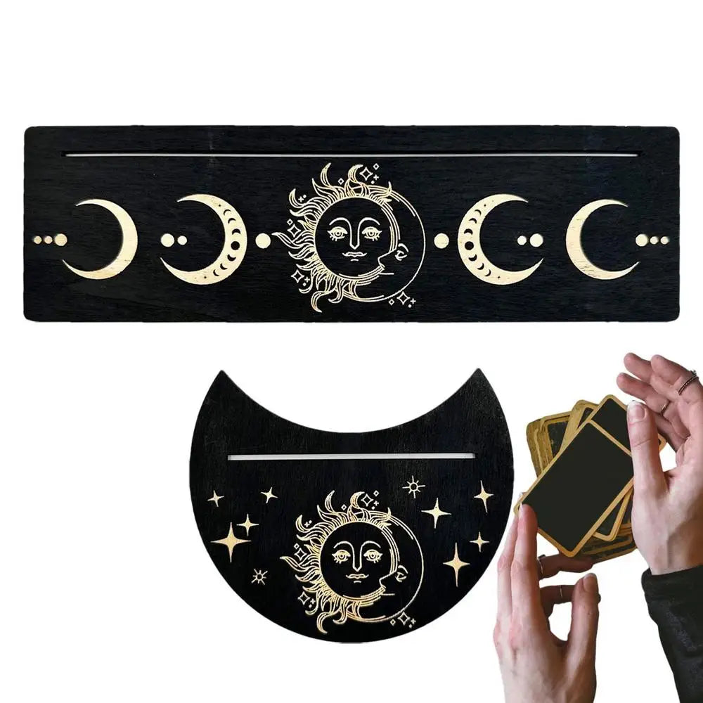 Tarot Holder Stand Wood Tarot Deck Display Holder Divination Stand Decorative Tarot Reading Accessories Tarot Gifts For Friends