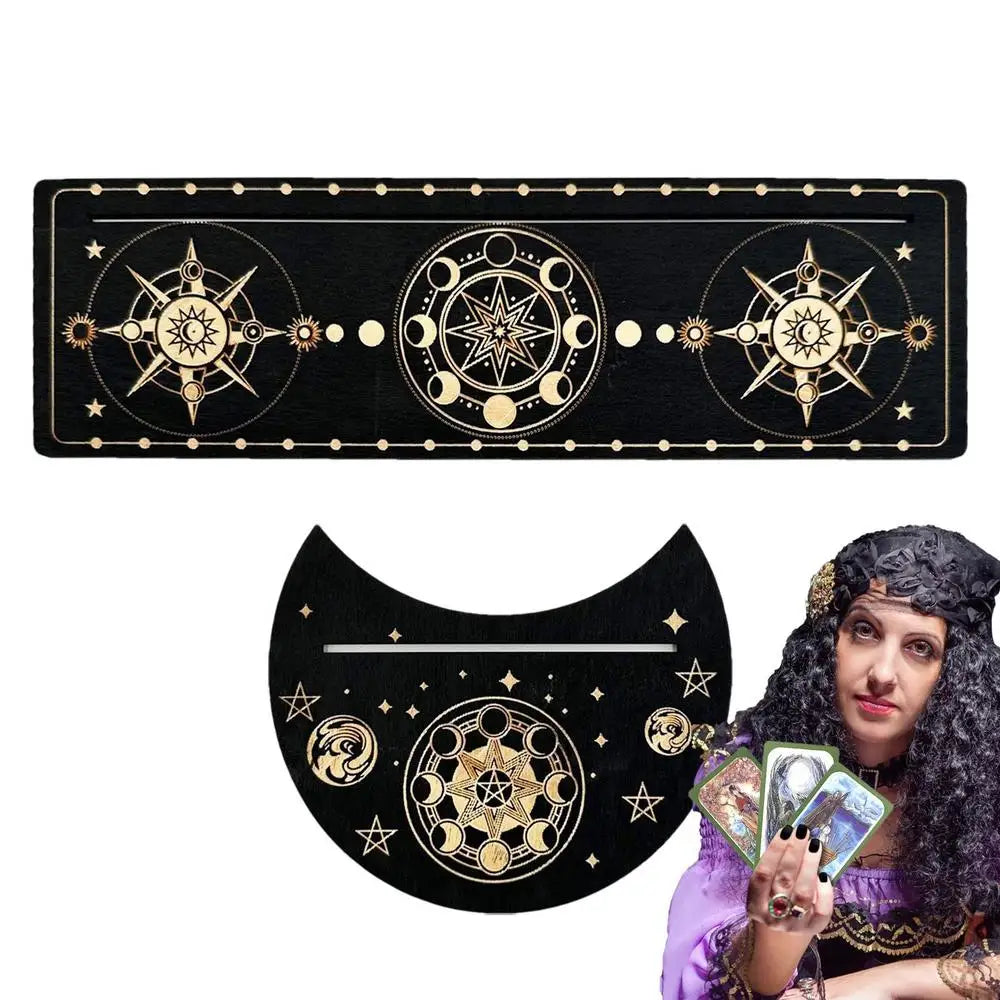 Tarot Holder Stand Wood Tarot Deck Display Holder Divination Stand Decorative Tarot Reading Accessories Tarot Gifts For Friends