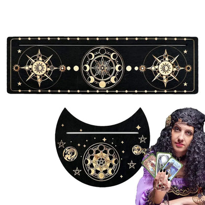 Tarot Holder Stand Wood Tarot Deck Display Holder Divination Stand Decorative Tarot Reading Accessories Tarot Gifts For Friends