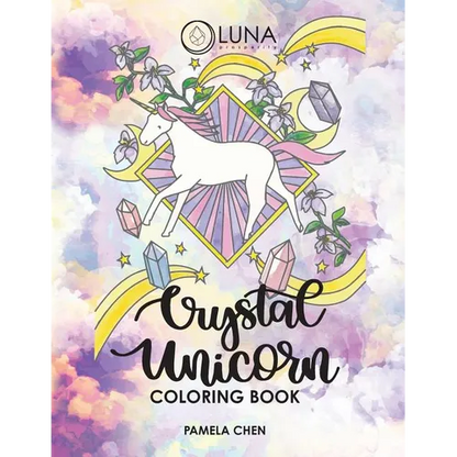 Crystal Unicorn Tarot Coloring Book - Paperback