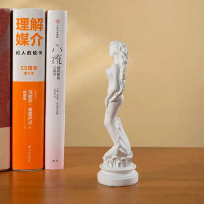 DecorBites™ 18cm Aphrodite Sculpture: Greek Goddess Statue for Home & Office Decor