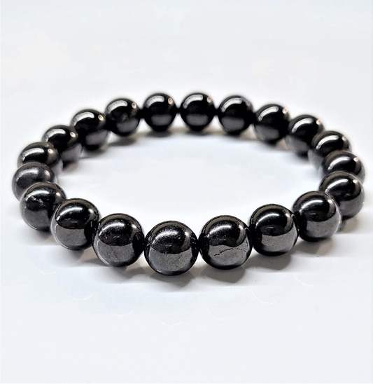 Jet Round Bead Bracelet - Healing Relief