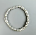 Hematite Bead Bracelet – Gunmetal, Gold & Silver (Medium–Large Wrists)