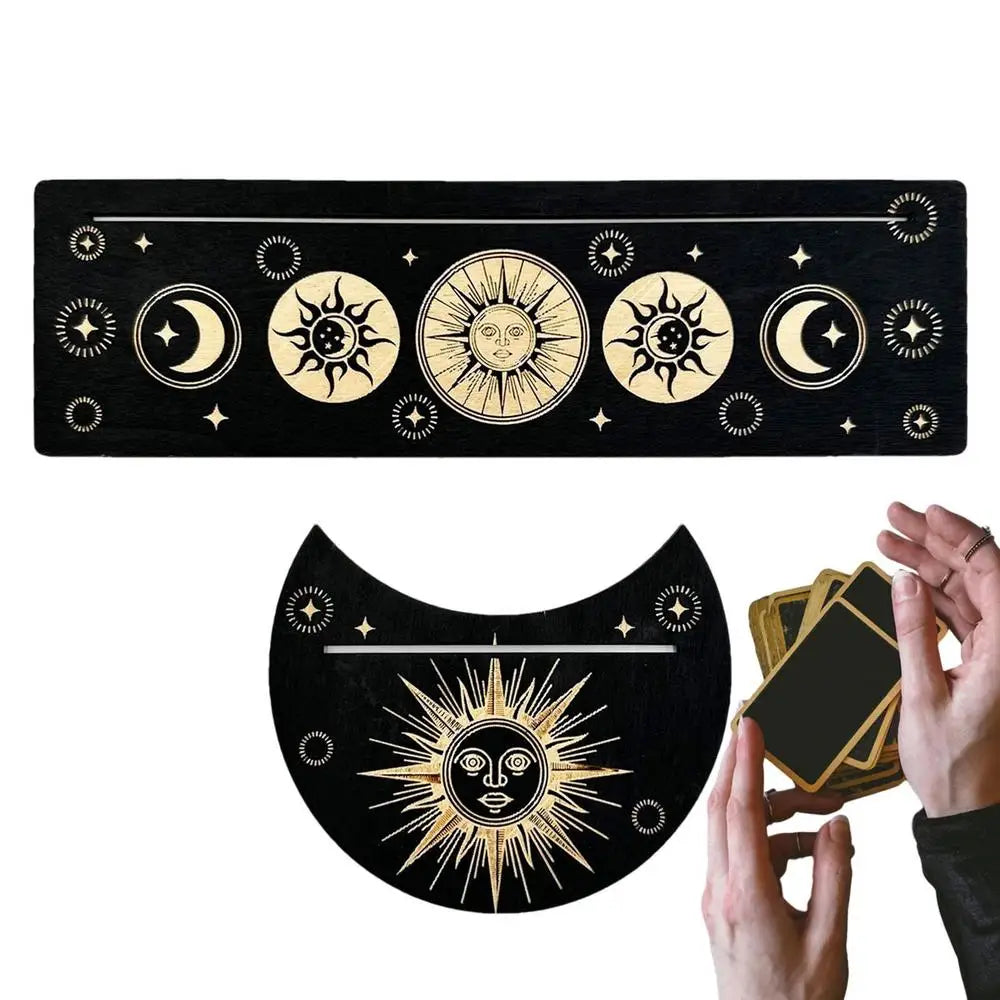 Tarot Holder Stand Wood Tarot Deck Display Holder Divination Stand Decorative Tarot Reading Accessories Tarot Gifts For Friends