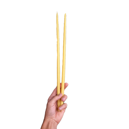 Thin Taper Beeswax Candles